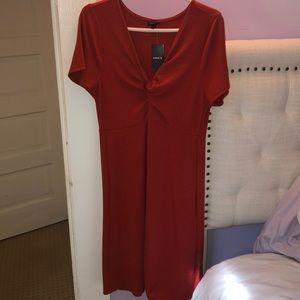 Burnt orange torrid dress